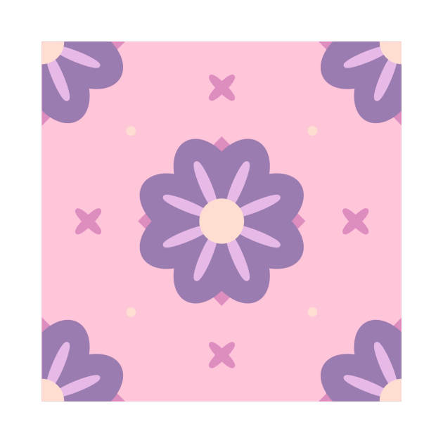 Flower seamless pattern drawing by Tafflidy