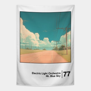 Mr Blue Sky / Minimalist Graphic Artwork Design Tapestry