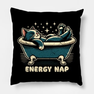 Energy Nap Cat Pillow