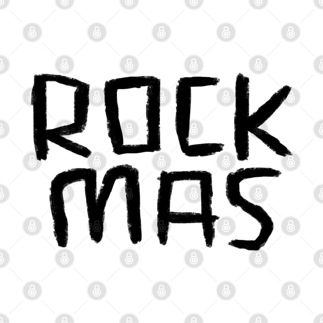 Rock Music Xmas, Text, Rockmas, Cool Christmas, by badlydrawnbabe