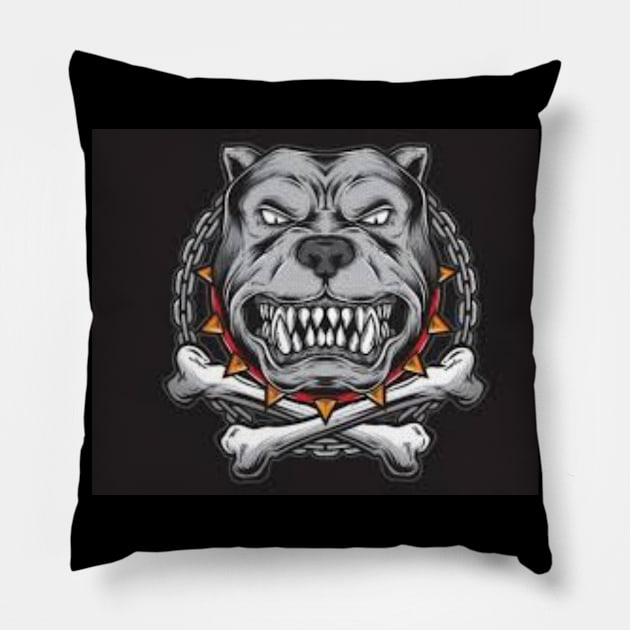 Pitbull Pillow by Tee-ps-shirt