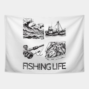 Fishing Life Tapestry