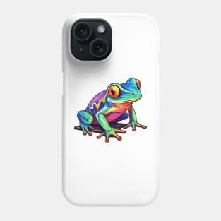 Colorful Tree Frog rainbow frog lover Phone Case