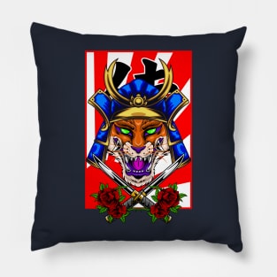 Samurai Fox | Bluegold Kabuto Pillow