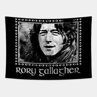 Rory Gallagher /// Faded Vintage Style Fan Design Tapestry