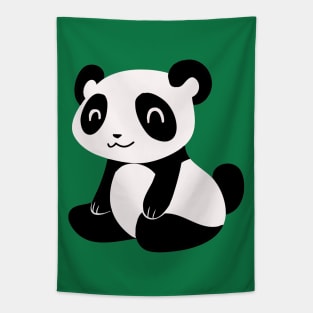 Happy Cartoon Panda Tapestry