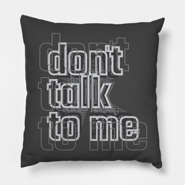 Antisocial Introvert Don't Talk To Me Pillow by Commykaze