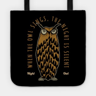 Vintage Owl in the Silent Night Tote