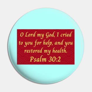 Bible Verse Psalm 30:2 Pin