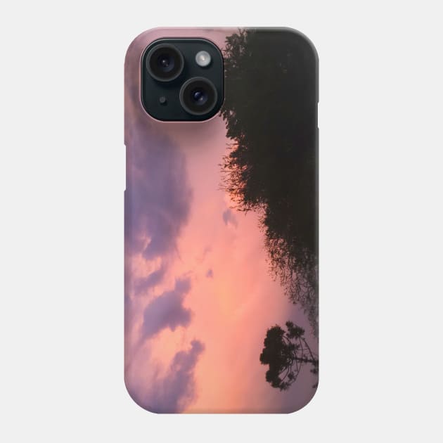 Pink Sky and Clouds Phone Case by Lizzamour