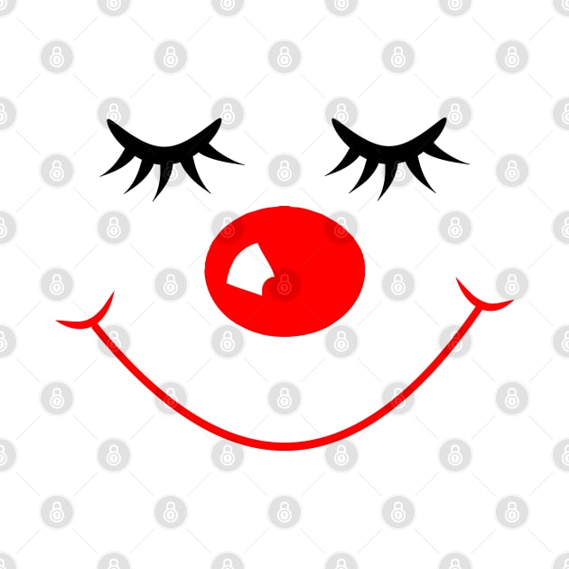 Red Nose Smiley Face 2022 by Boo Face Designs