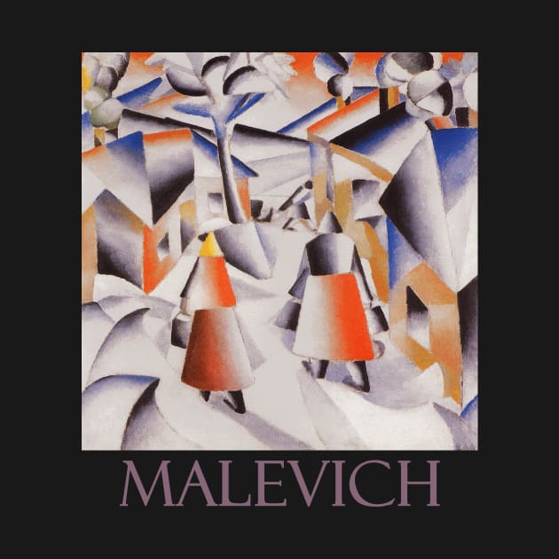 Morning in the Village after a Snowstorm by Kazimir Malevich by Naves