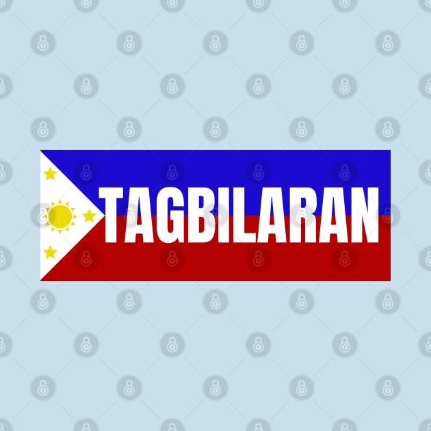 Tagbilaran City Bohol in Philippines Flag by aybe7elf