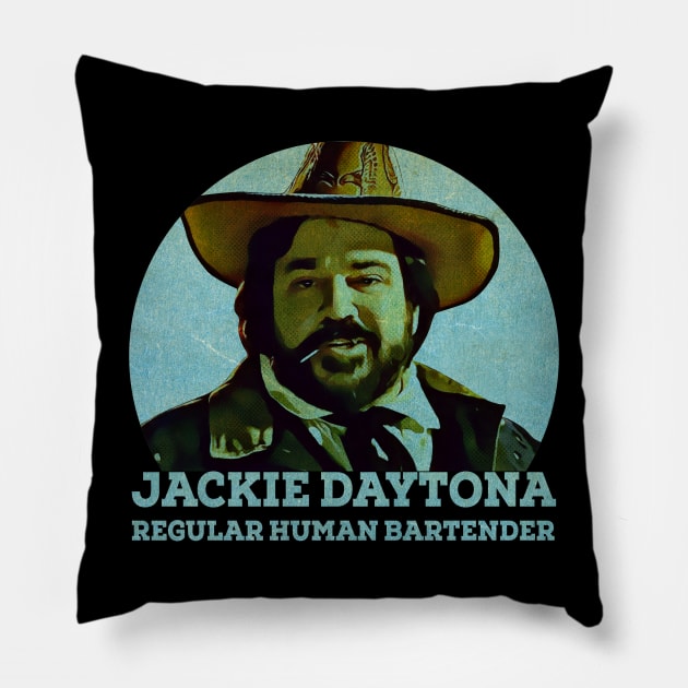 Jackie Daytona Pillow by BukaGaPakeLibur