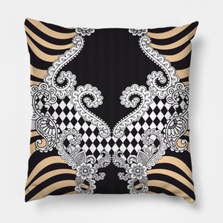 Lace, Floral Pattern Pillow