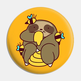 Honey Sloth Pin