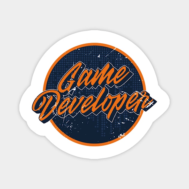 Game Developerer Logo Magnet by bluerockproducts