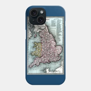 1835 Map of England and Wales Phone Case