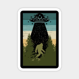 Bigfoot Ufo Abduction Magnet