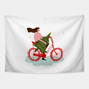 Christmas ride Tapestry