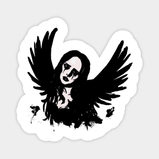 Gothic Angel (green) Magnet