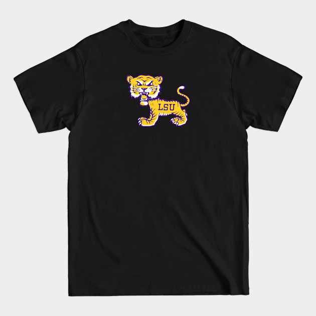 Restored LSU Tigers Growler - Louisiana State University - T-Shirt