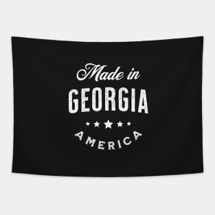 Made In Georgia, USA - Vintage Logo Text Design Tapestry