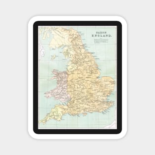 Map of Saxon England Magnet