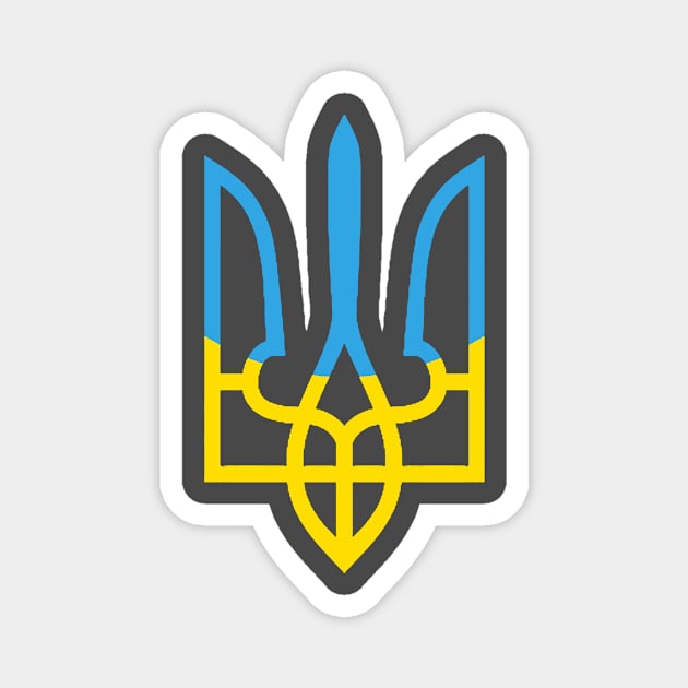 Ukraine trident Magnet by TaipsArts