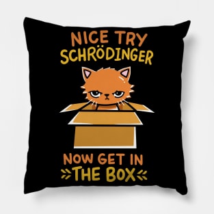 Quantum physics gift for a schrodinger fan Pillow