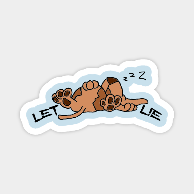 Let Sleeping Dogs Lie Cartoon Let Sleeping Dogs Lie Magnet TeePublic