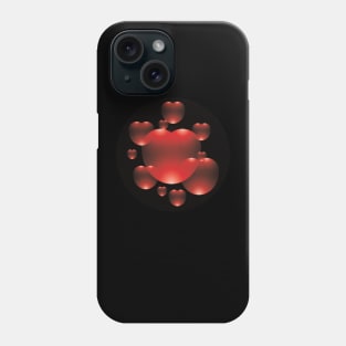 Cute valentines hearts Phone Case