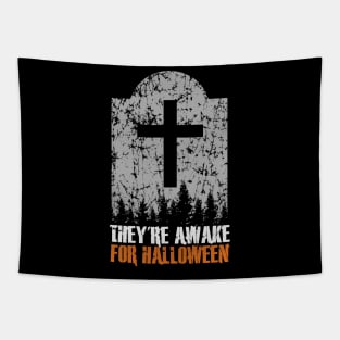 Sarcastic Tombstone Of Halloween Artwork Tapestry