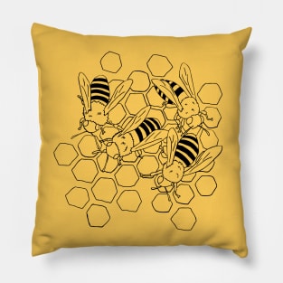 The Busy Bees Pillow