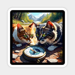 Compass Cats Magnet