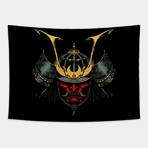 Samurai helmet FC Tapestry by NitroxMarquez