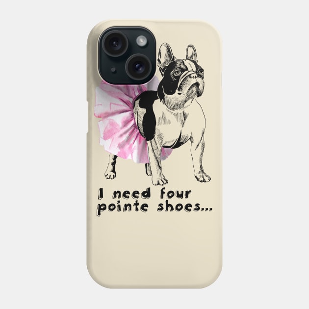 French bulldog-ballerina Phone Case by VicaVeresk