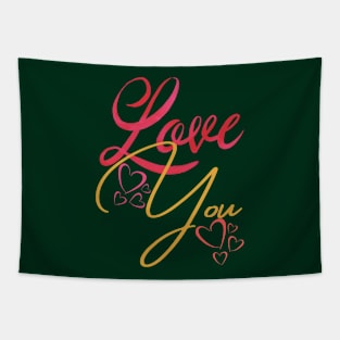COLORFUL VALENTINE Tapestry
