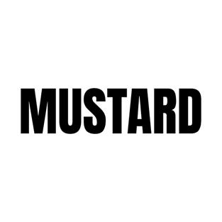 Mustard Word - Simple Bold Text T-Shirt