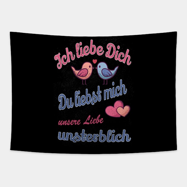 Ich liebe dich unsterblich Valentinstag Geschenk Tapestry by Lomitasu