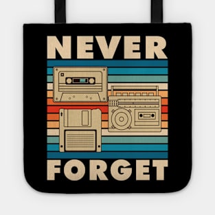 Never forget 80s Vintage Aesthetic Tote