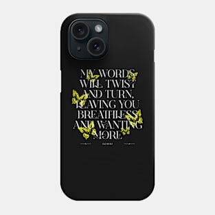 Gemini Coquette Butterfly Quote Zodiac Sign Astrology Birthday Phone Case