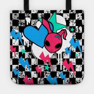 Rock Bunny Checkerboard (Light Version) Tote