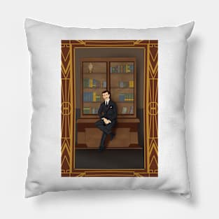 Art Deco Vampire II Pillow