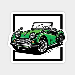 Green Triumph Car Magnet