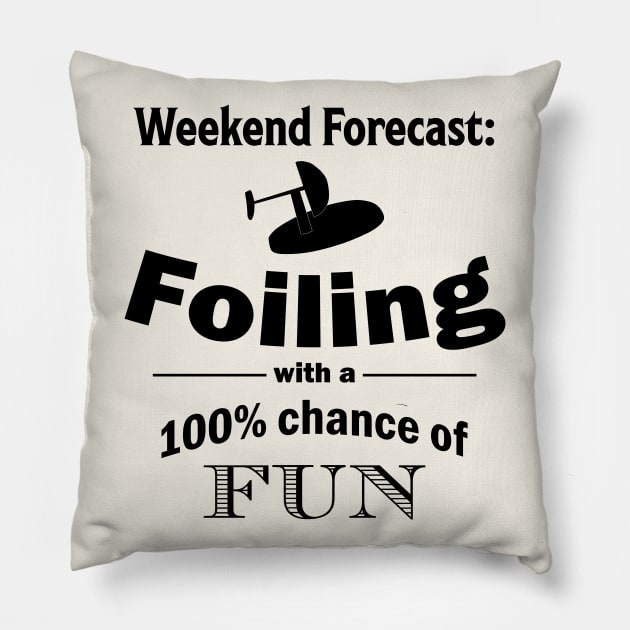 Weekend Forecast - hydrofoiling Pillow by bluehair