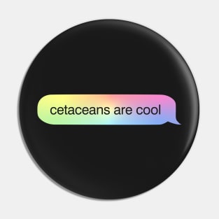 Cetaceans Are Cool iMessage Pin