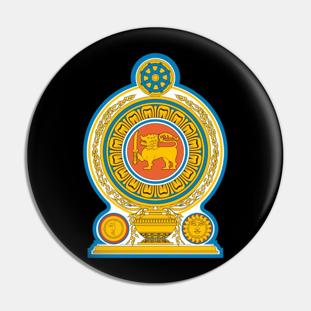 Emblem of Sri Lanka Pin by Wickedcartoons