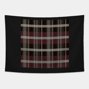 Winter Aesthetic Iagan 2 Hand Drawn Textured Plaid Pattern Tapestry