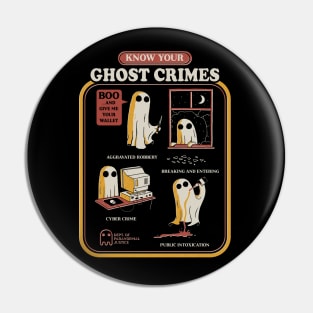 Ghost Crimes Pin